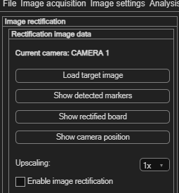 PIVlab Image rectification panel